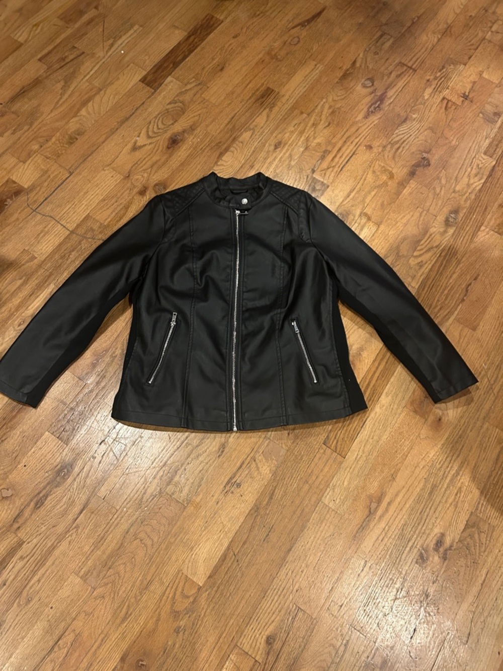 Cavalini Black Zip-Front Lightweight Jacket